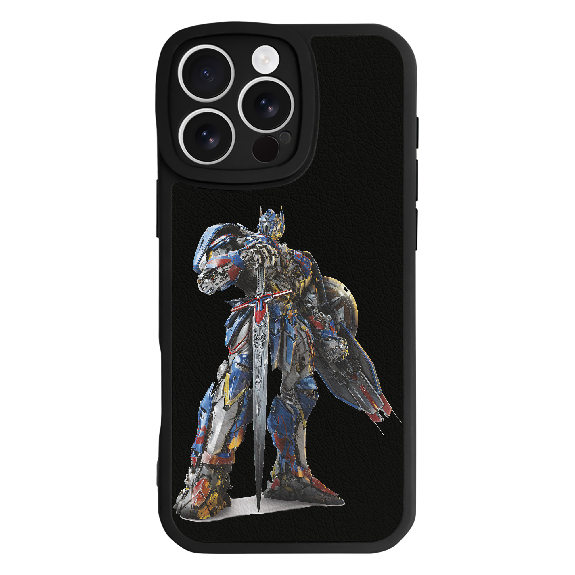 （画像用） Transformers トランスフォーマー 【iPhone 16シリーズ対応】シリコンスマホケース（レザー調） 材質：シリコン